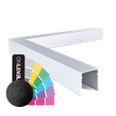 LAZORTRACK inside corner 90° 42x48mm, aluminum RAL struct.