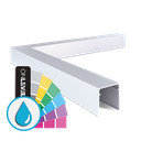 LAZORTRACK inside corner 90° 42x48mm, aluminum ARMOR RAL