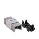 LAZORTRACK hjørne forb. 40x30x1mm lodret justerbar 180-135° AISI 316 satin (Udgået produkt indtil 30/06/2026 eller så længe lager haves)