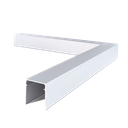 LAZORTRACK outside corner 90° 42x48mm, alum. natural anodized