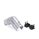 LAZORTRACK corner connect. Ø42.4x1.5mm adjustable down AISI 316 satined