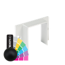 LAZORTRACK wall connector 42x48mm, aluminum RAL matt
