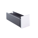 LAZORTRACK endcap left 42x48mm, alum. natural anodized