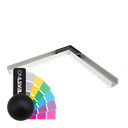 LAZORTRACK wall handrail 42x34mm outside corner 90°, aluminum RAL matt