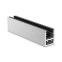 KAZIWALL top profile glass 16.76/17.52mm L=2500mm, aluminum mill finish