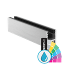 KAZIWALL top profile glass 16.76/17.52mm L=5000mm, aluminum ARMOR RAL