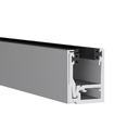 KAZIWALL top profile 2-piece glass 20.76/21.52mm L=5000mm, aluminum natural anodized