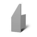 Spegelprofil ändlock - set