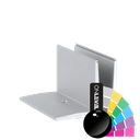 TL-3010 Glassprofil L=250mm aluminium RAL skinnende