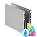 Glasprofil TL-6020, L=2500mm aluminium ARMOR RAL