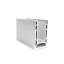 TF-6620 glass profile L=2500mm, aluminum mill finish