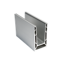 TF-6620 glasprofil L=2500mm, aluminium natur anodiserad