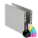 TF-6620 glasprofil L=2500mm, aluminium RAL skinande