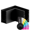 TF-6620 corner inside/outside, aluminum RAL matt (RAL 9005)