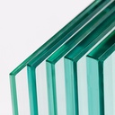 Glass panel 15/15/4 (31.52mm) G, L=mm, W=mm clear, half tempered PVB foil clear all edges polished, according to drawing