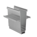 TL-1010 Glasprofil L=200mm naturanodiseret aluminium