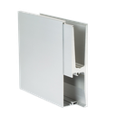 TL-3011 Glassprofil med dekklokk L=200mm aluminium natur eloksert