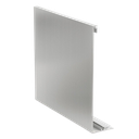 TL-3011 dekklokk H=216mm L=200mm aluminium natur eloksert