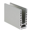 TL-6020 Glass profil L=200mm aluminium natur eloksert