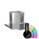 TL-3120 Inside corner 90° alum. RAL shiny