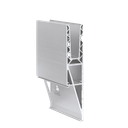 TL-3121 Glass profile  L=5000mm aluminum natural anodized