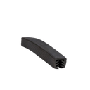Rubber glasshandrail Ø42.4x1.5/40x30x1mm glass thickn. 16-17.5mm, L=25mtr