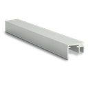 Top-dekke 1.0kN, B=15mm, L=5000mm aluminium rå overflate