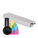 Top-dekke 3.0kN, B=20mm, L=5000mm aluminum RAL matte